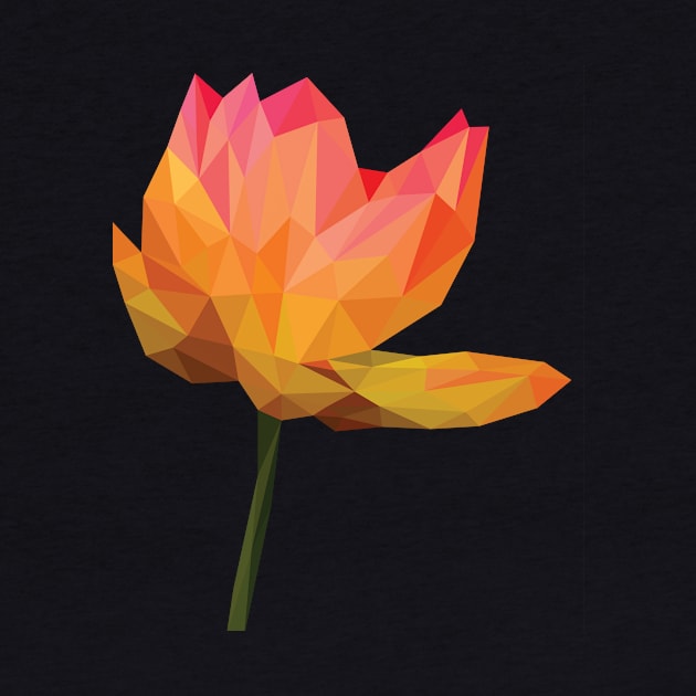 Low Poly Water Lily Flower by DigitalShards